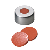 11mm Combination Seal: Aluminium Cap, clear lacquered, centr