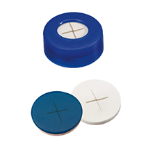 11mm Combination Seal: PE Snap Ring Cap blue centre hole; Si