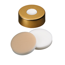 20mm Combination Seal: Magnetic Cap gold lacquered 8mm centr